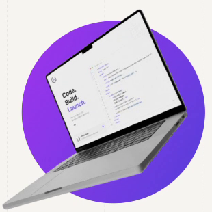 Laptop showing creative work